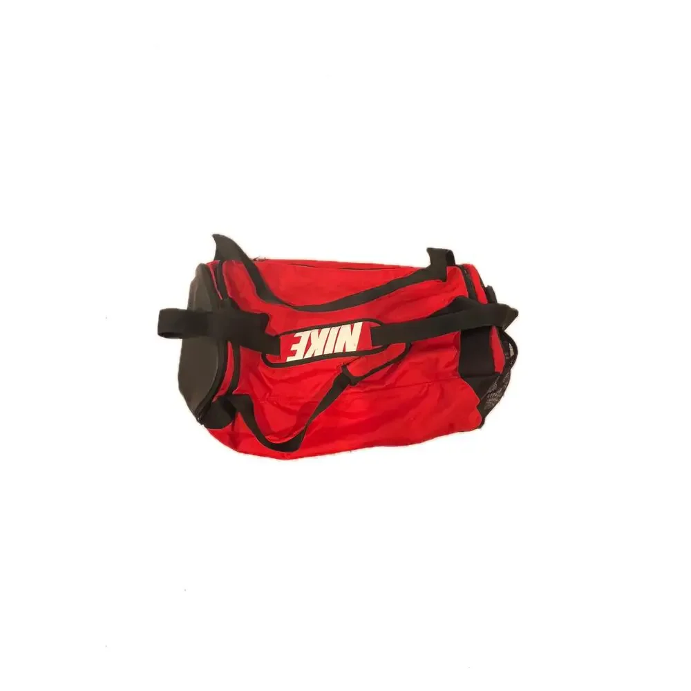 Nike Brasilia 9.5 Red Black Medium 60L Duffel Gym Bag